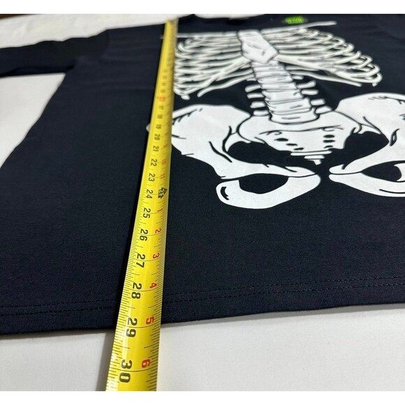 Skeleton Rib Cage Cotton T-Shirt Unisex Large Black Short Sleeves Crew Neck NWOT - Picture 12 of 12